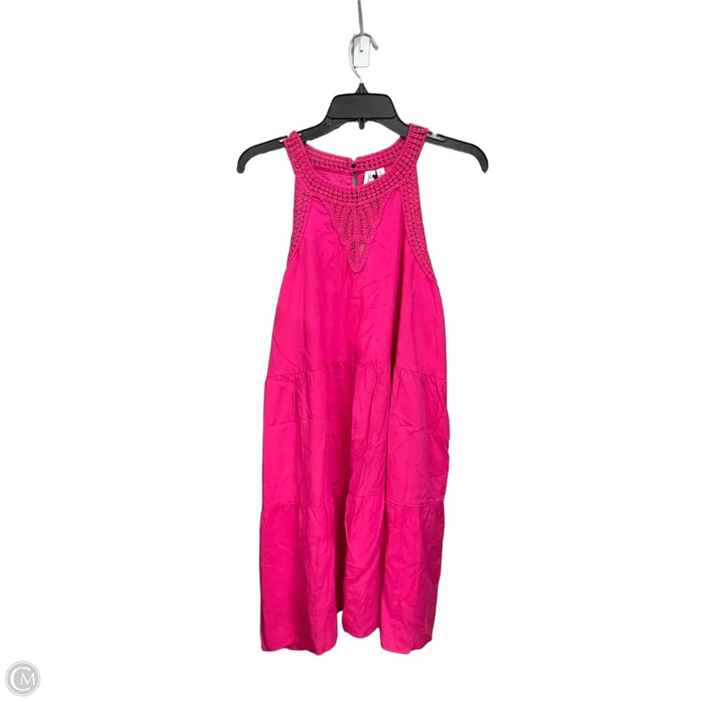 Dress Casual Short By Grace + Karma In Pink, Size: L