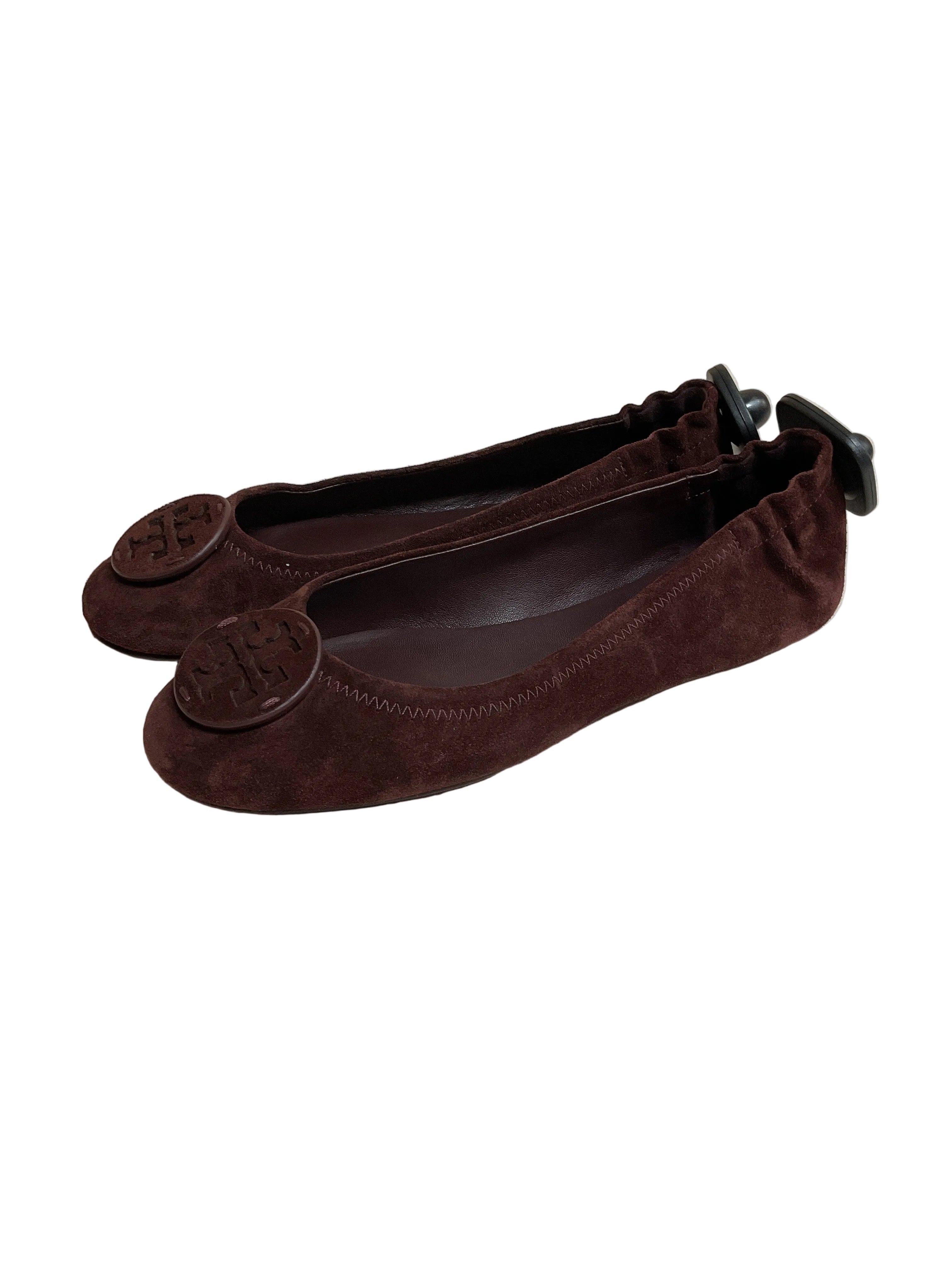 Shoes Designer By Tory Burch In Brown, Size:7