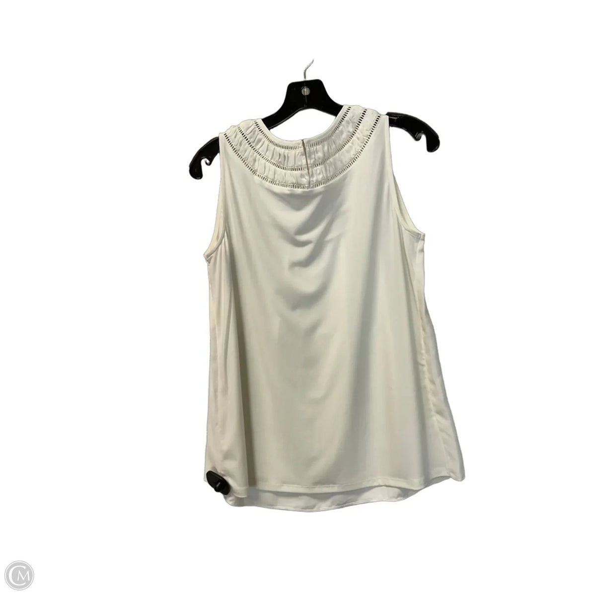 Top Sleeveless By Ann Taylor In Cream, Size: S