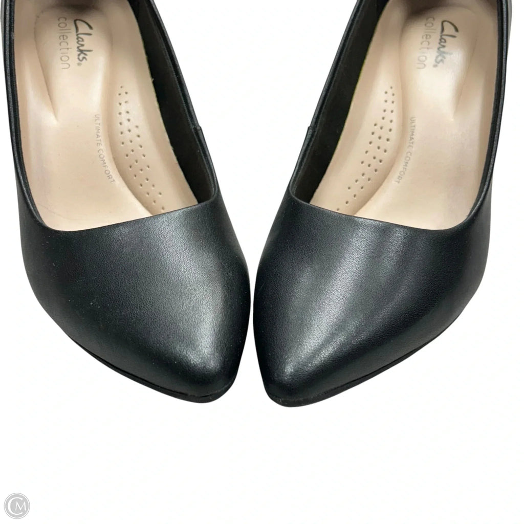 Shoes Heels Kitten By Clarks In Black, Size: 8