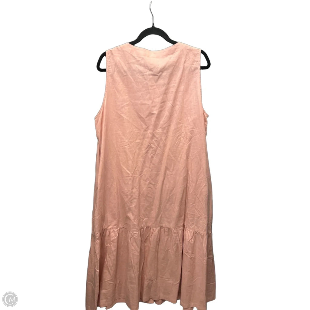 Dress Casual Midi By Clothes Mentor In Pink, Size: Xxl