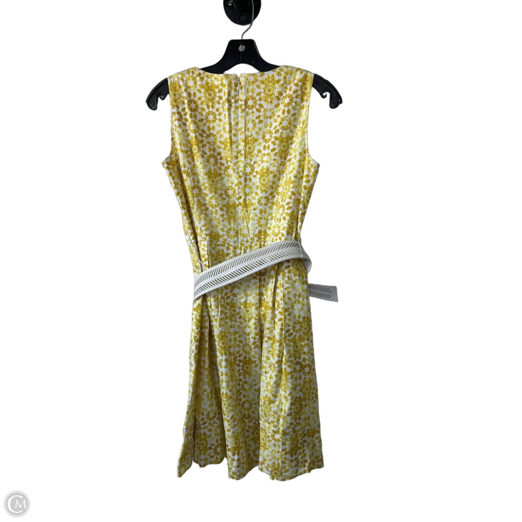 Dress Work By Calvin Klein In Yellow, Size: S