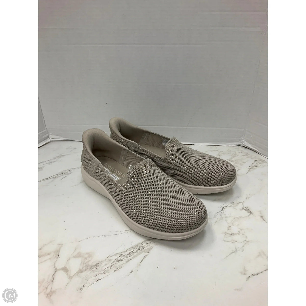 Shoes Athletic By Skechers In Tan, Size: 9