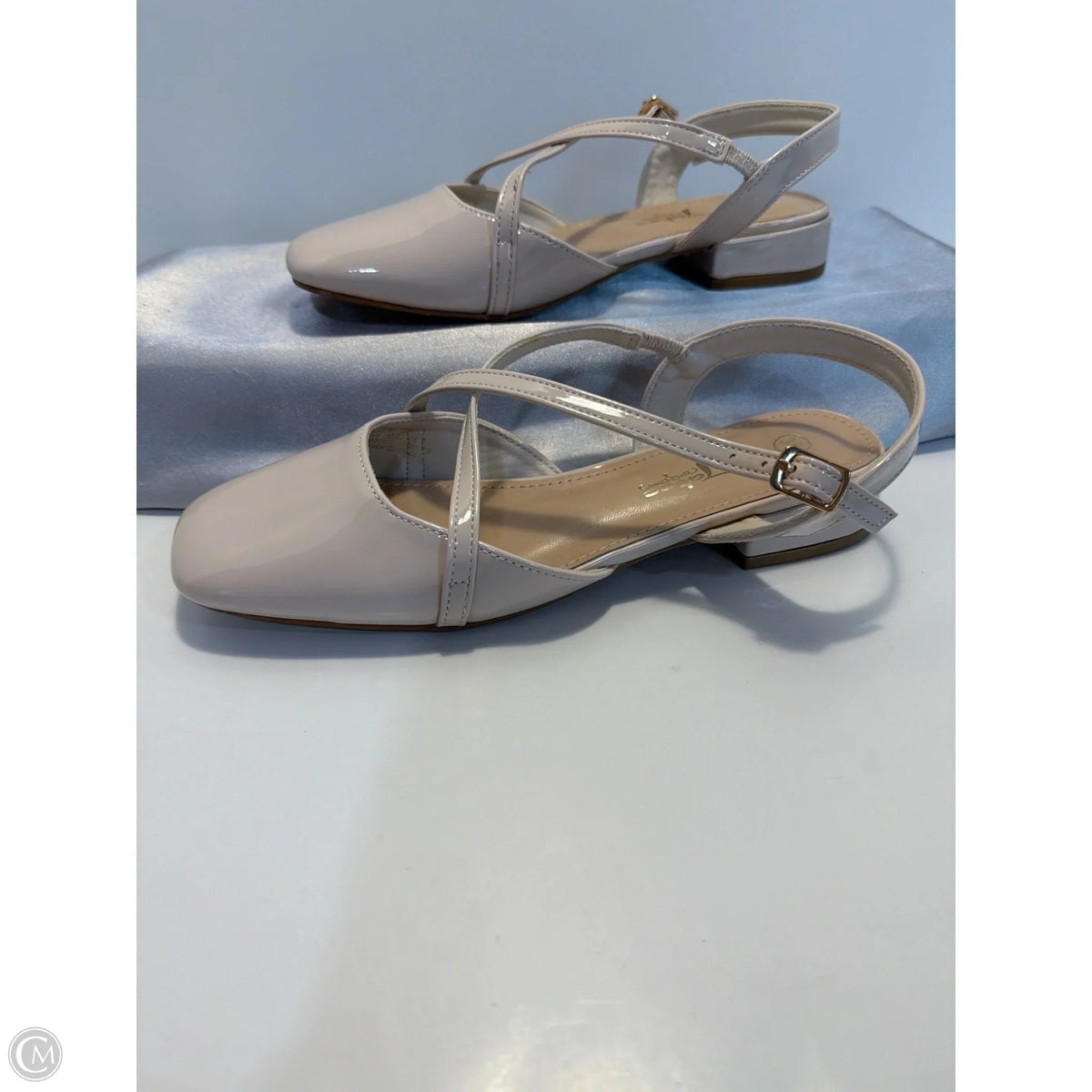Sandals Flats By Clothes Mentor In Beige, Size: 5.5