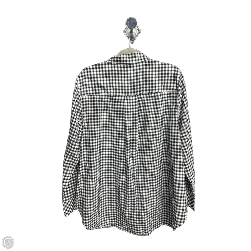 Top Long Sleeve By Lane Bryant In Black & White, Size: 2x