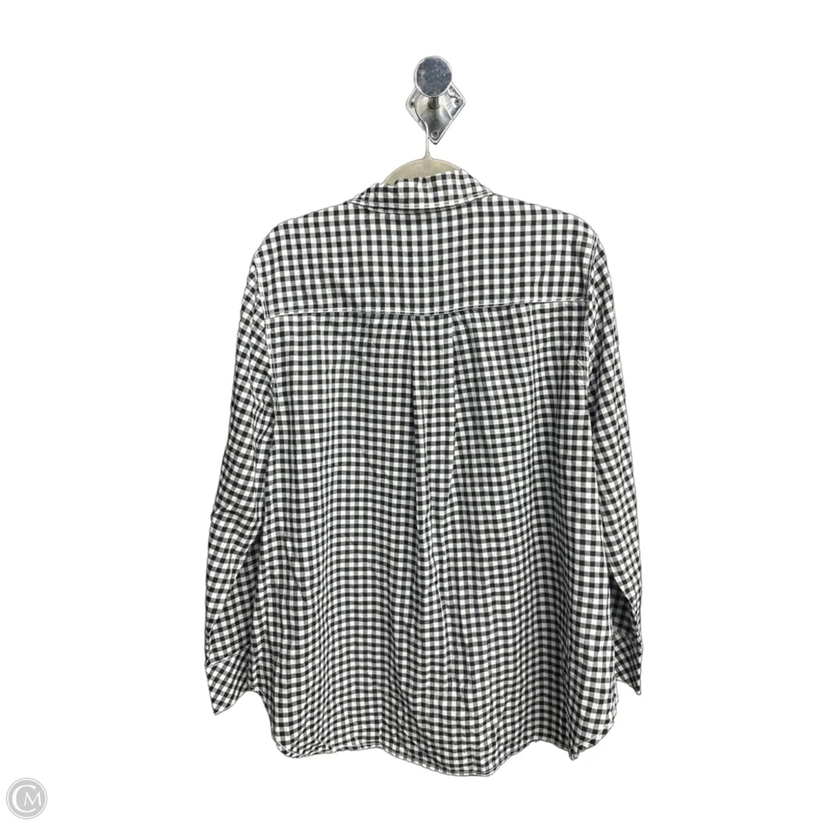 Top Long Sleeve By Lane Bryant In Black & White, Size: 2x