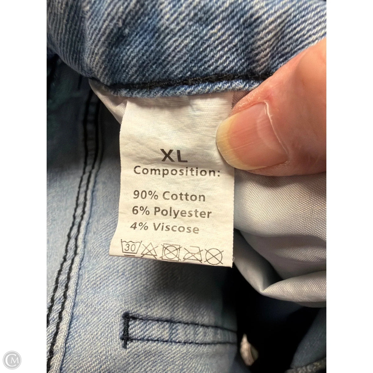 Jeans Wide Leg By Clothes Mentor In Blue Denim, Size: 16