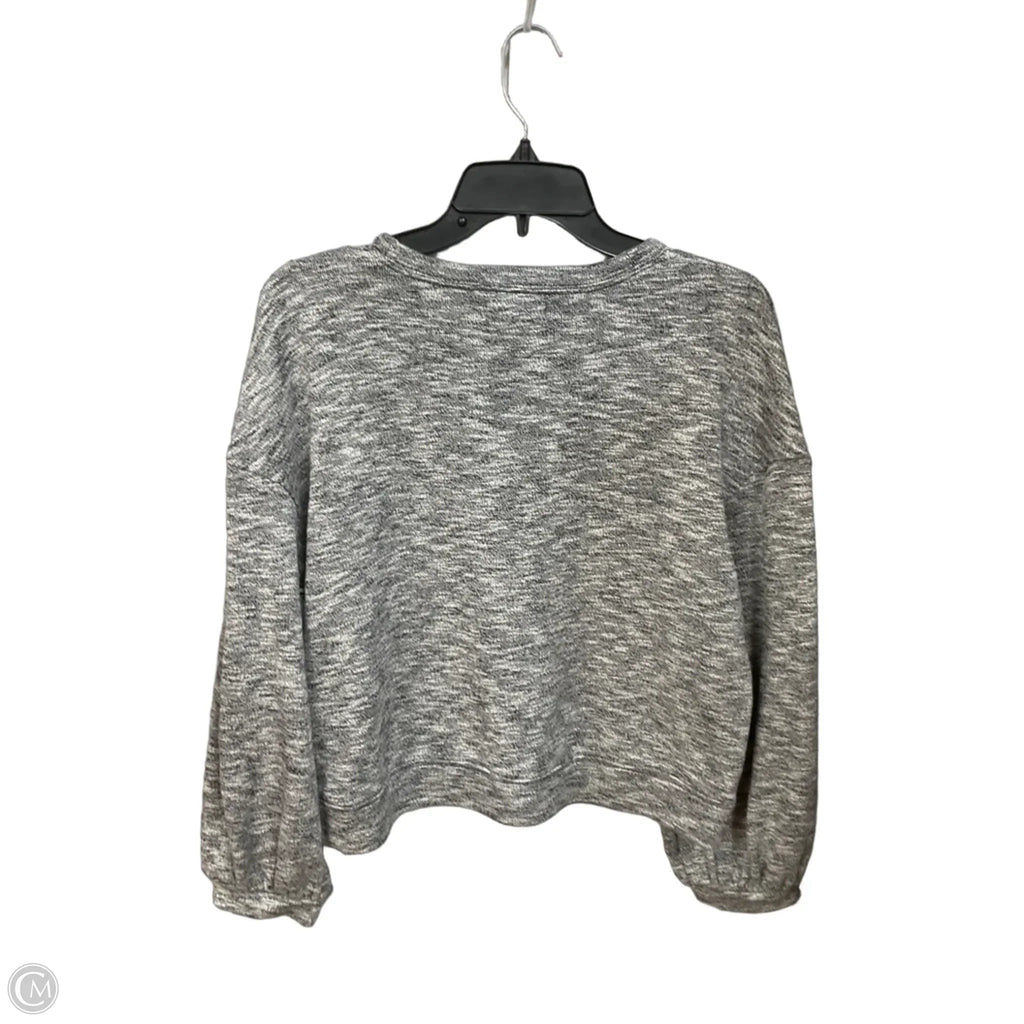 Top Long Sleeve By Madewell In Grey, Size: L