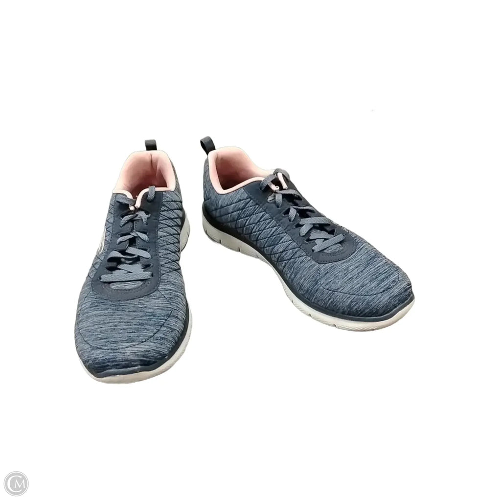 Shoes Athletic By Skechers In Blue & Pink, Size: 9.5