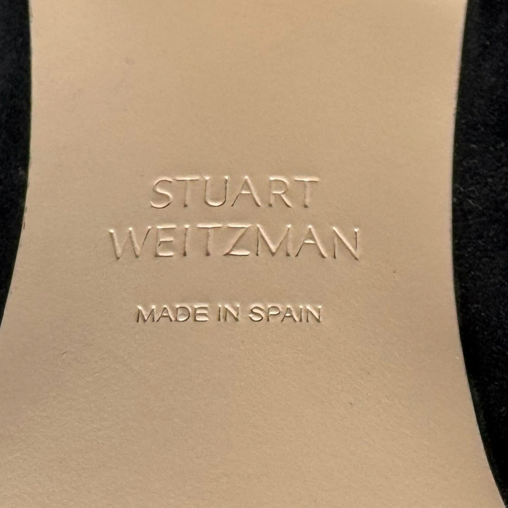 Suede Boots Designer By Stuart Weitzman In Black, Size: 7.5