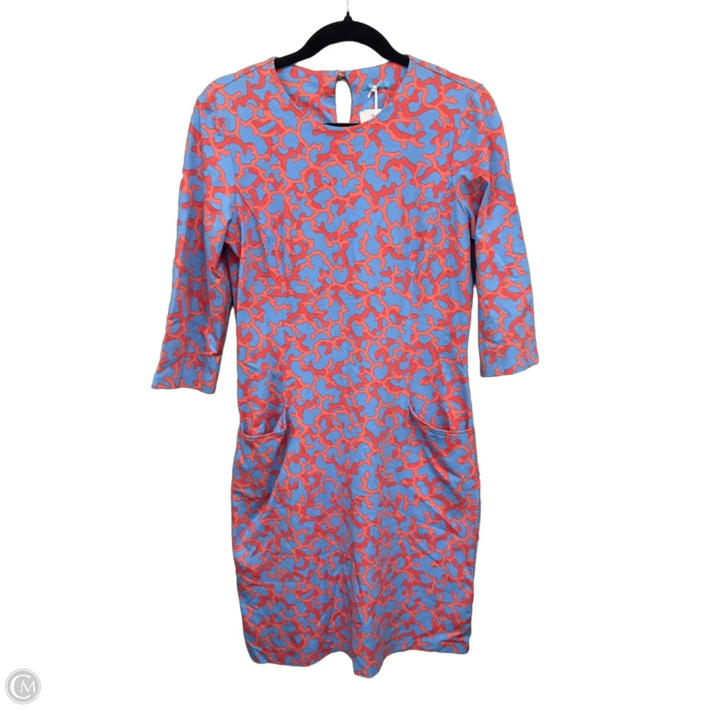 Dress Casual Midi By J Mclaughlin In Blue & Orange, Size: M