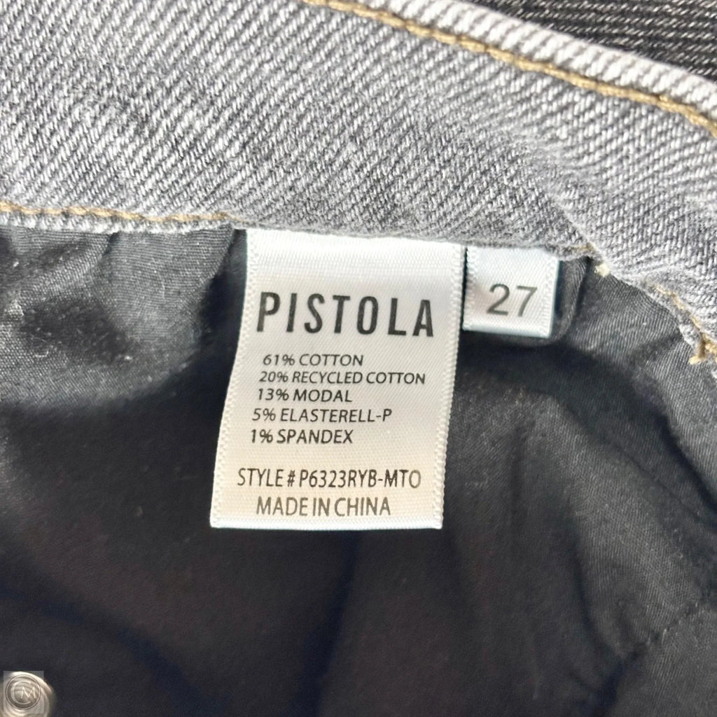 Jeans Straight By Pistola In Grey Denim, Size: 4