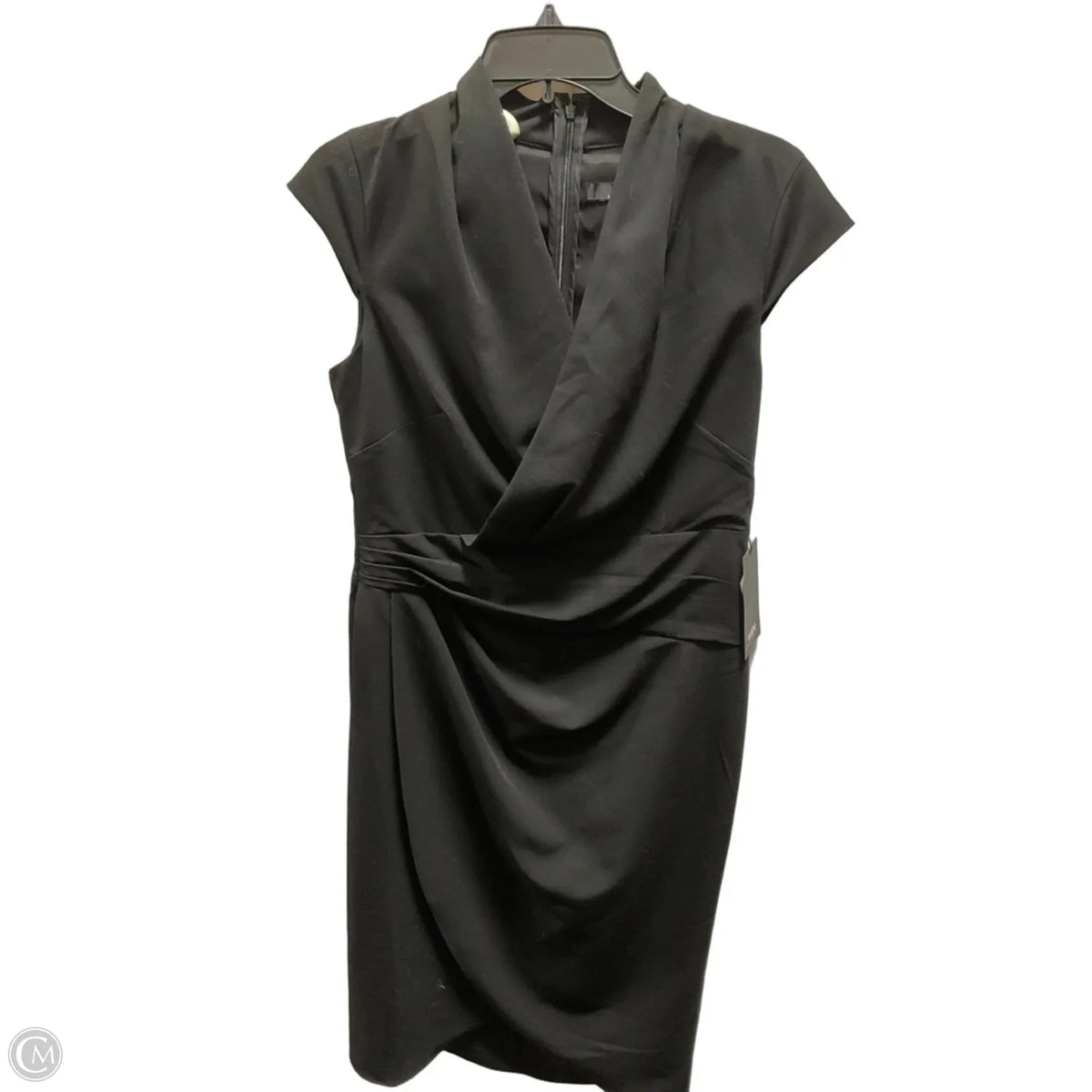 Dress Casual Midi By White House Black Market In Black, Size: M