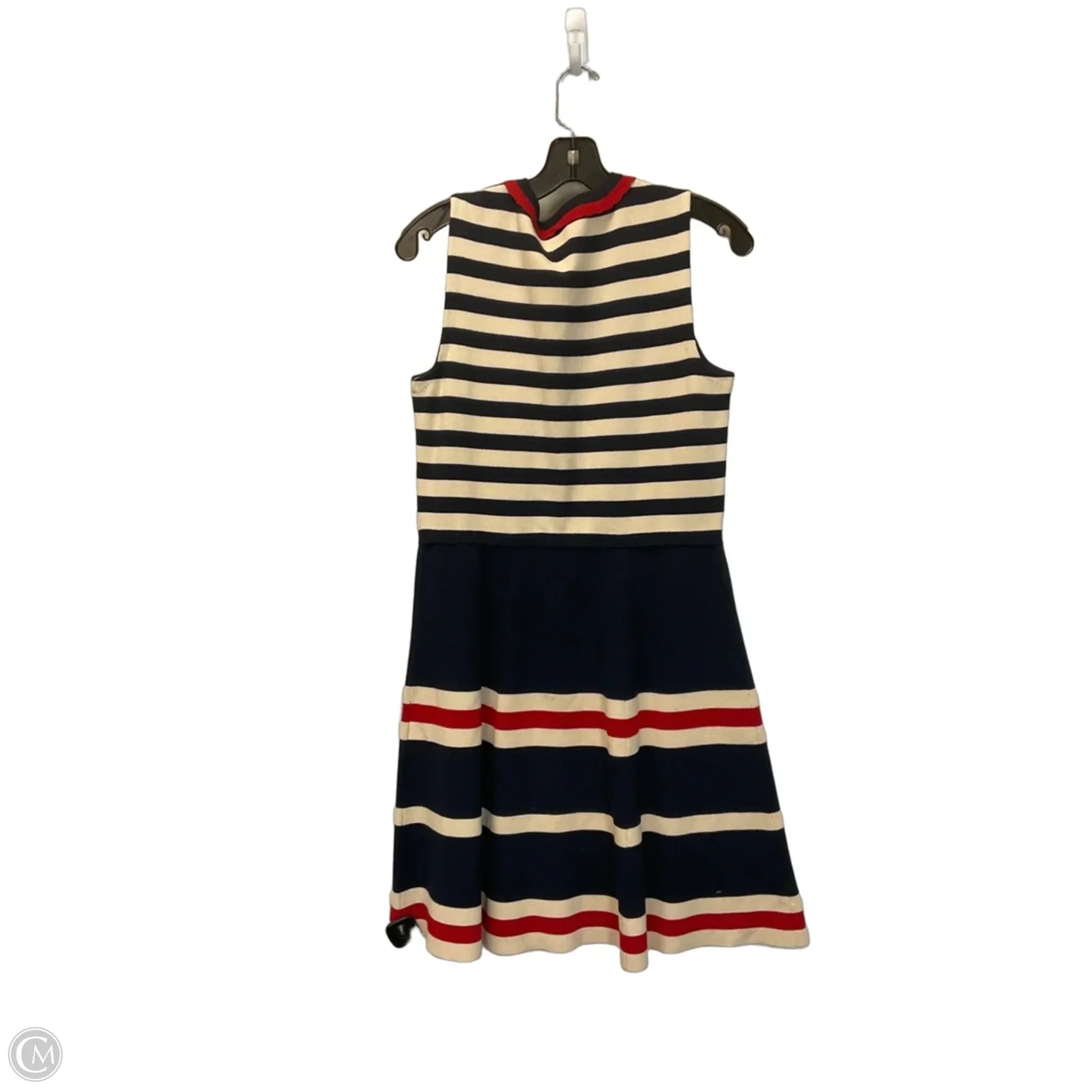 Dress Casual Midi By Anne Klein In Striped Pattern, Size: M