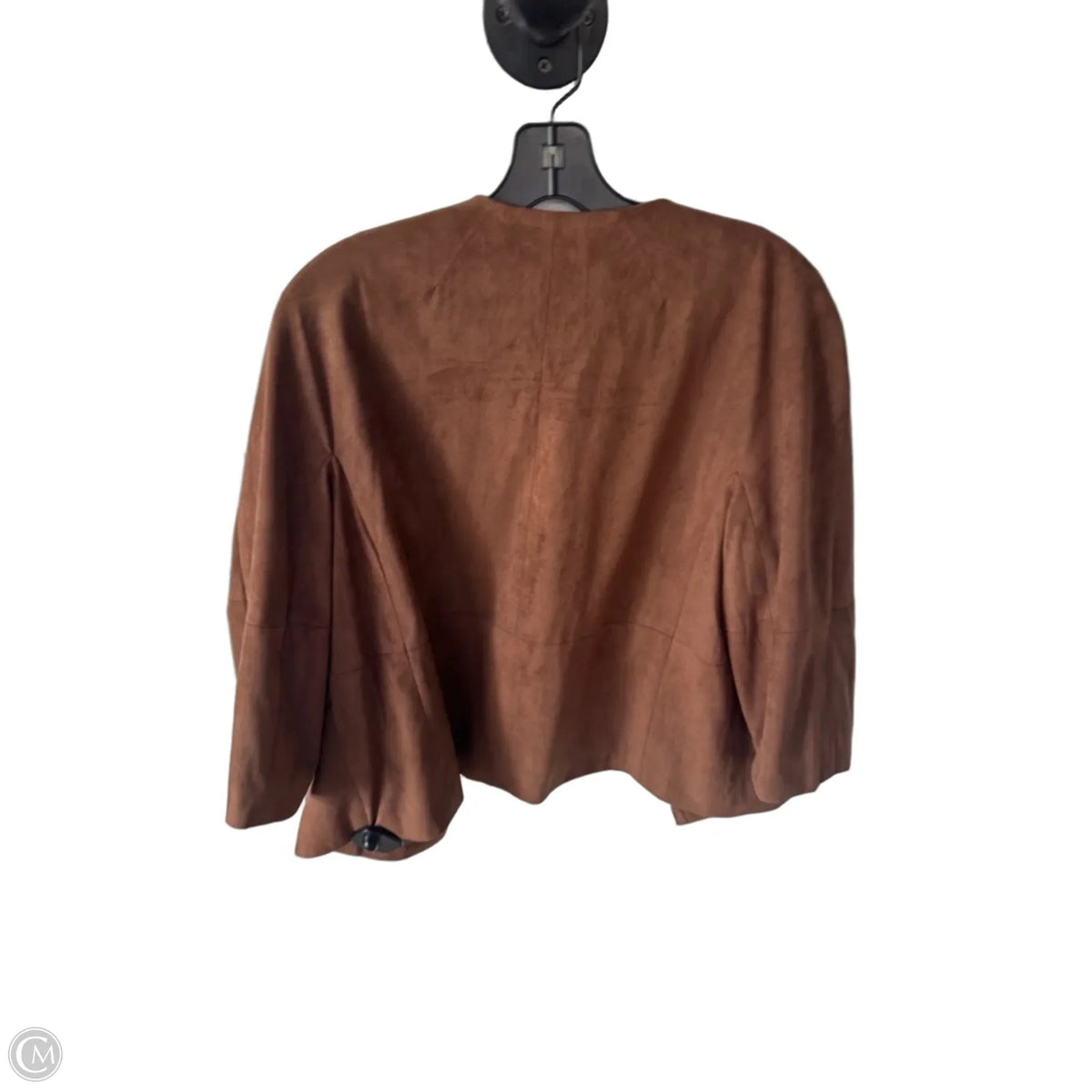 Blazer By Chicos In Brown & Gold, Size: M