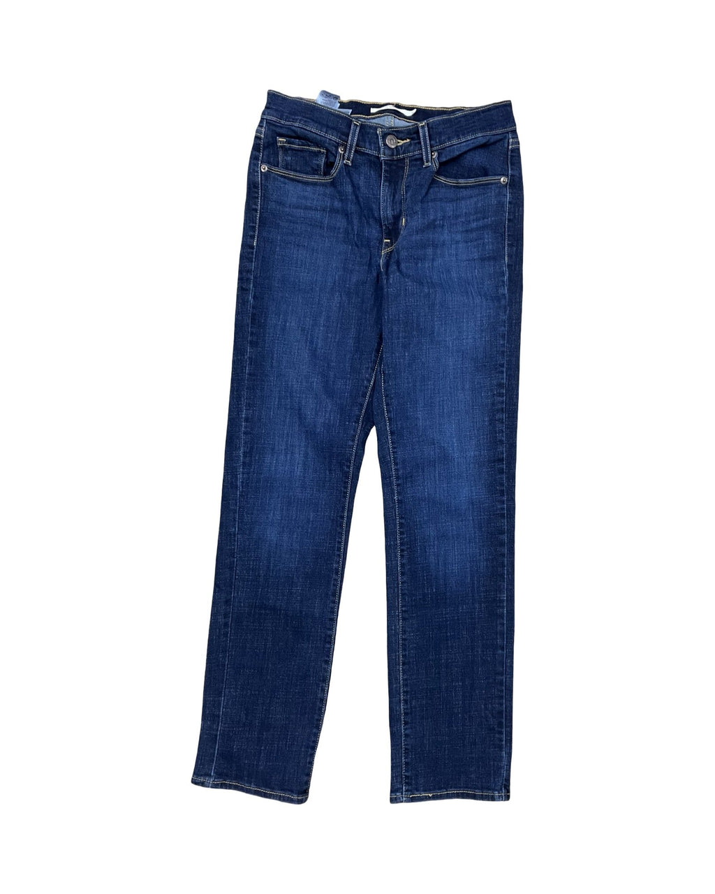 Jeans Straight By Levis In Blue Denim, Size:4