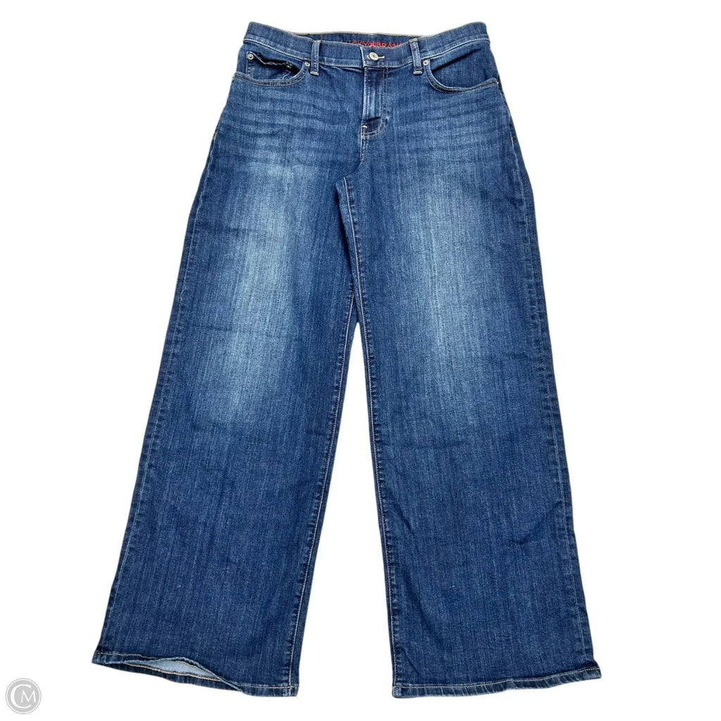 Jeans Straight By Lucky Brand In Blue Denim, Size: 8