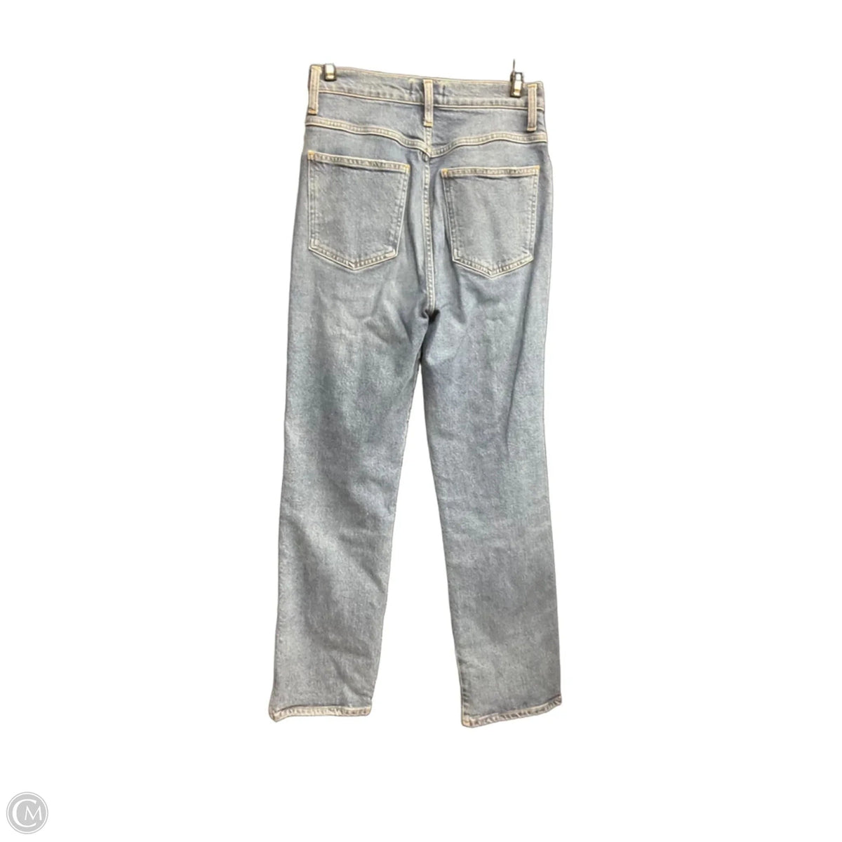 Jeans Straight By Agolde In Blue Denim, Size: 2