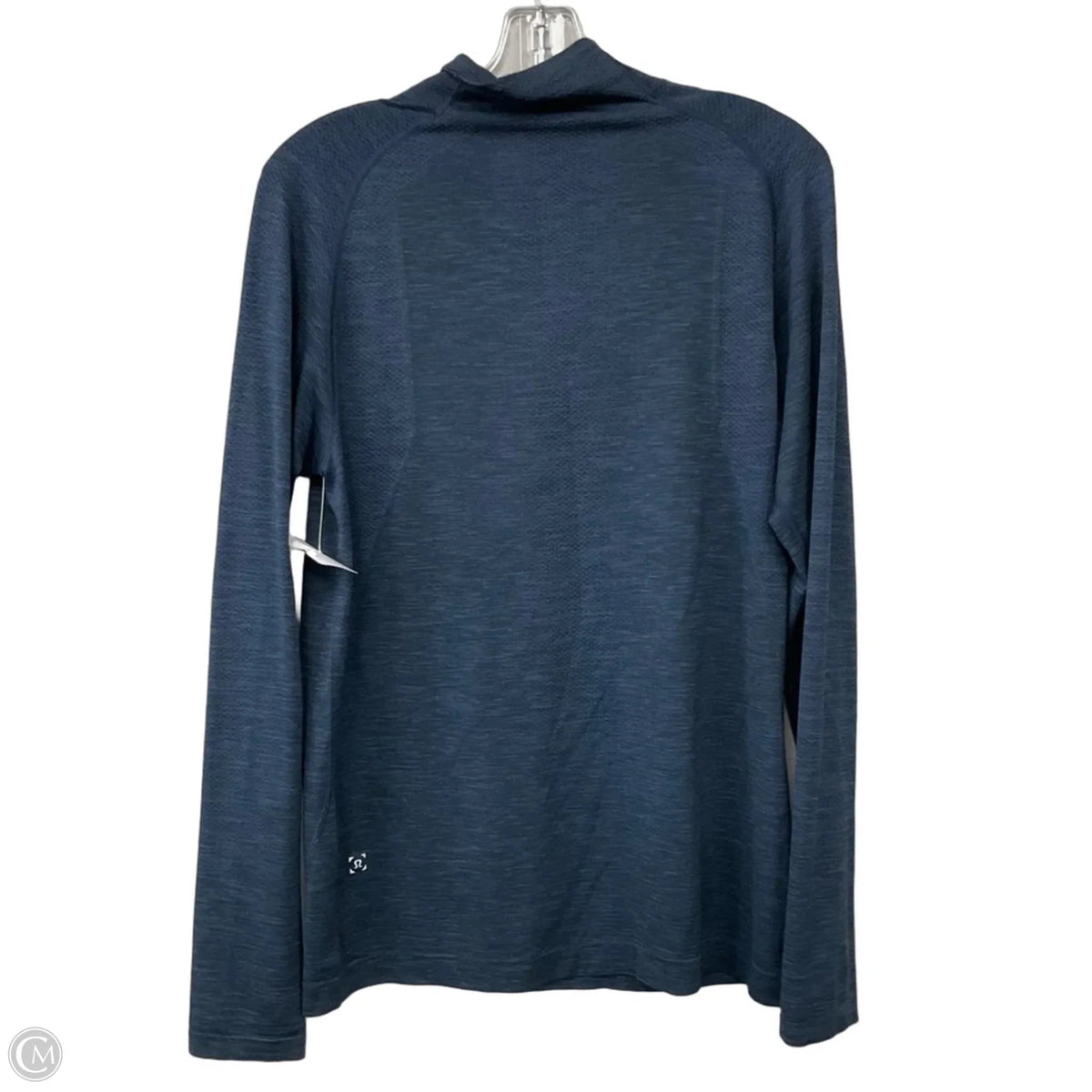 Athletic Top Long Sleeve Collar By Lululemon In Blue, Size: 8
