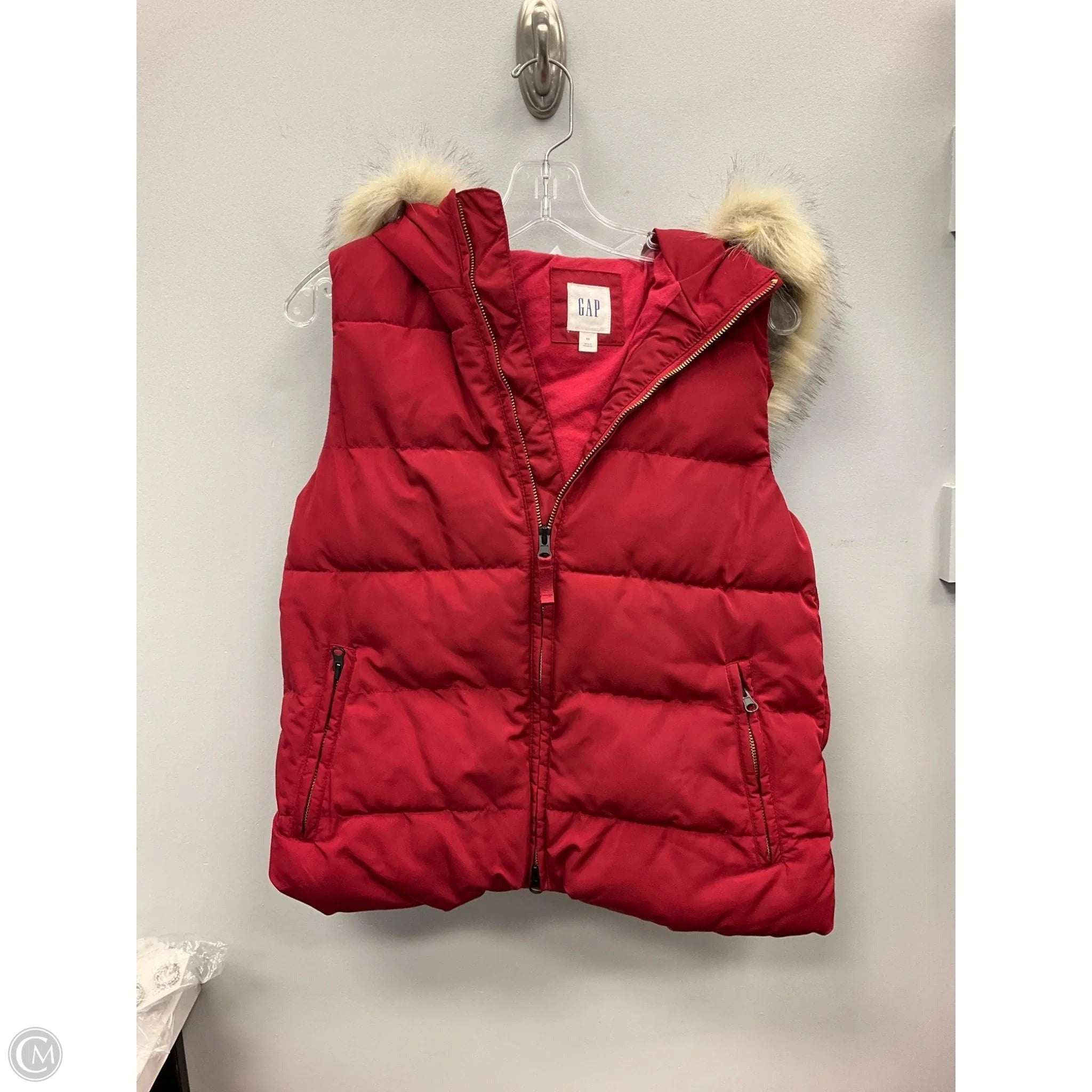 Vest Puffer & Quilted By Gap In Red, Size: Xs