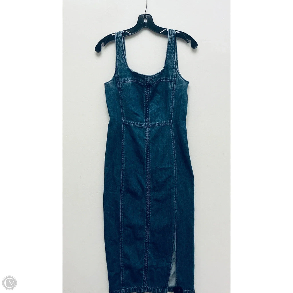 Dress Casual Maxi By Loft In Blue Denim, Size: 0
