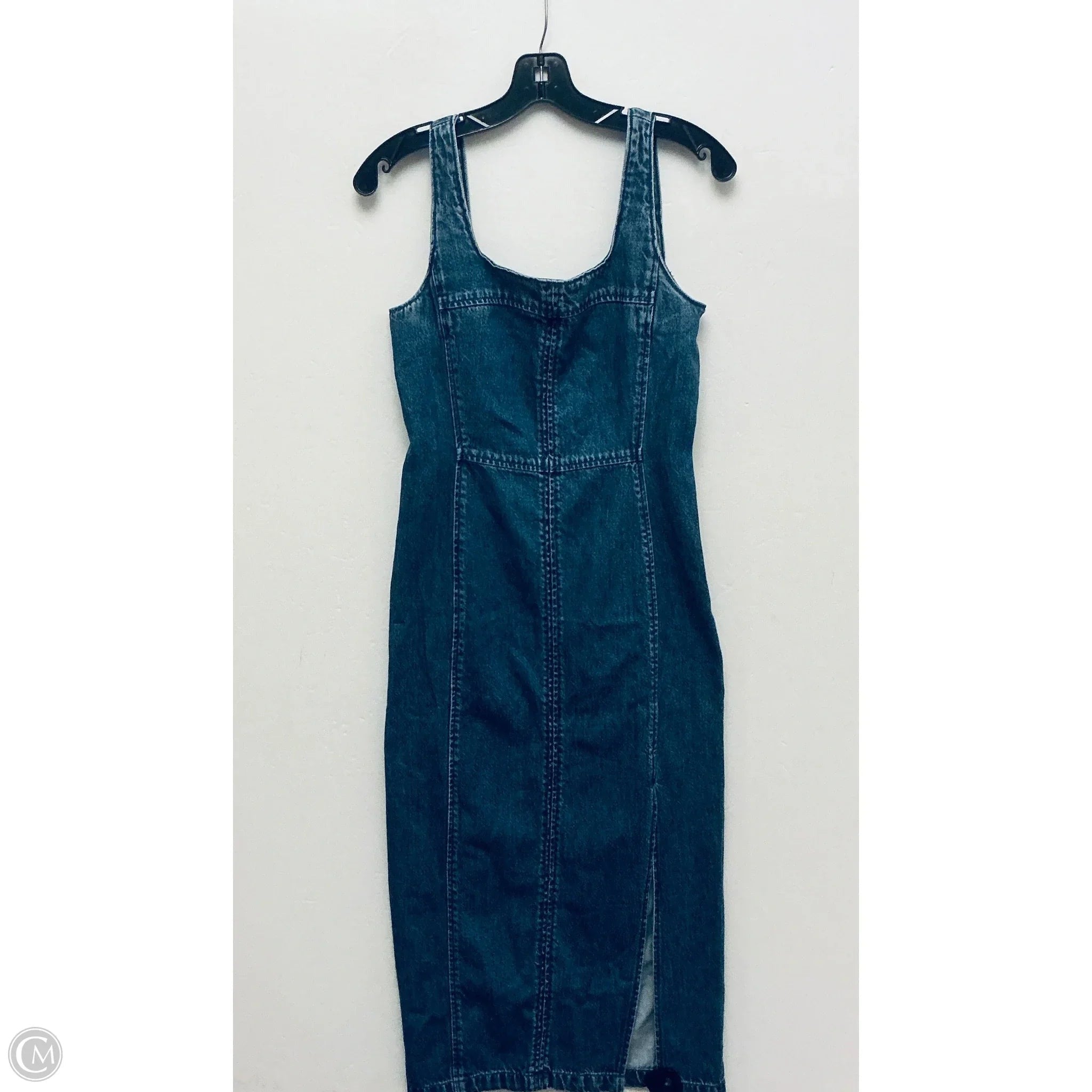 Dress Casual Maxi By Loft In Blue Denim, Size: 0