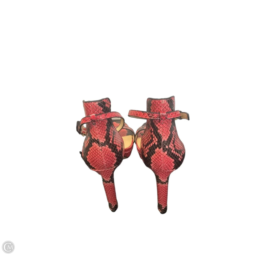Sandals Heels Stiletto By Vince Camuto In Red, Size: 9