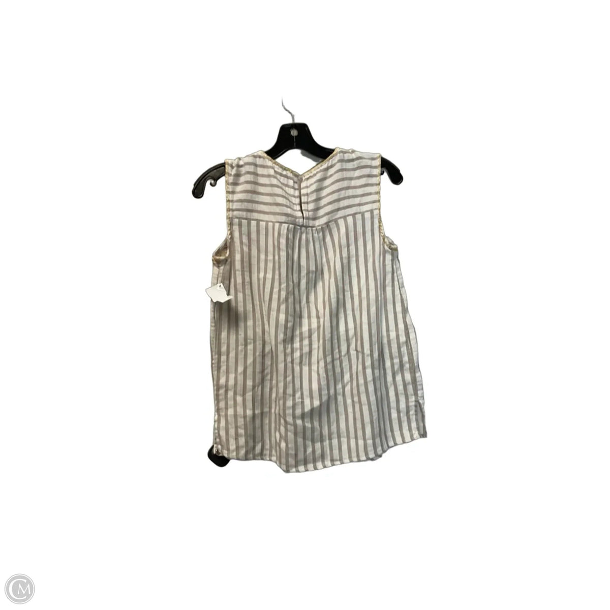 Top Sleeveless By Savanna Jane In Cream, Size: S