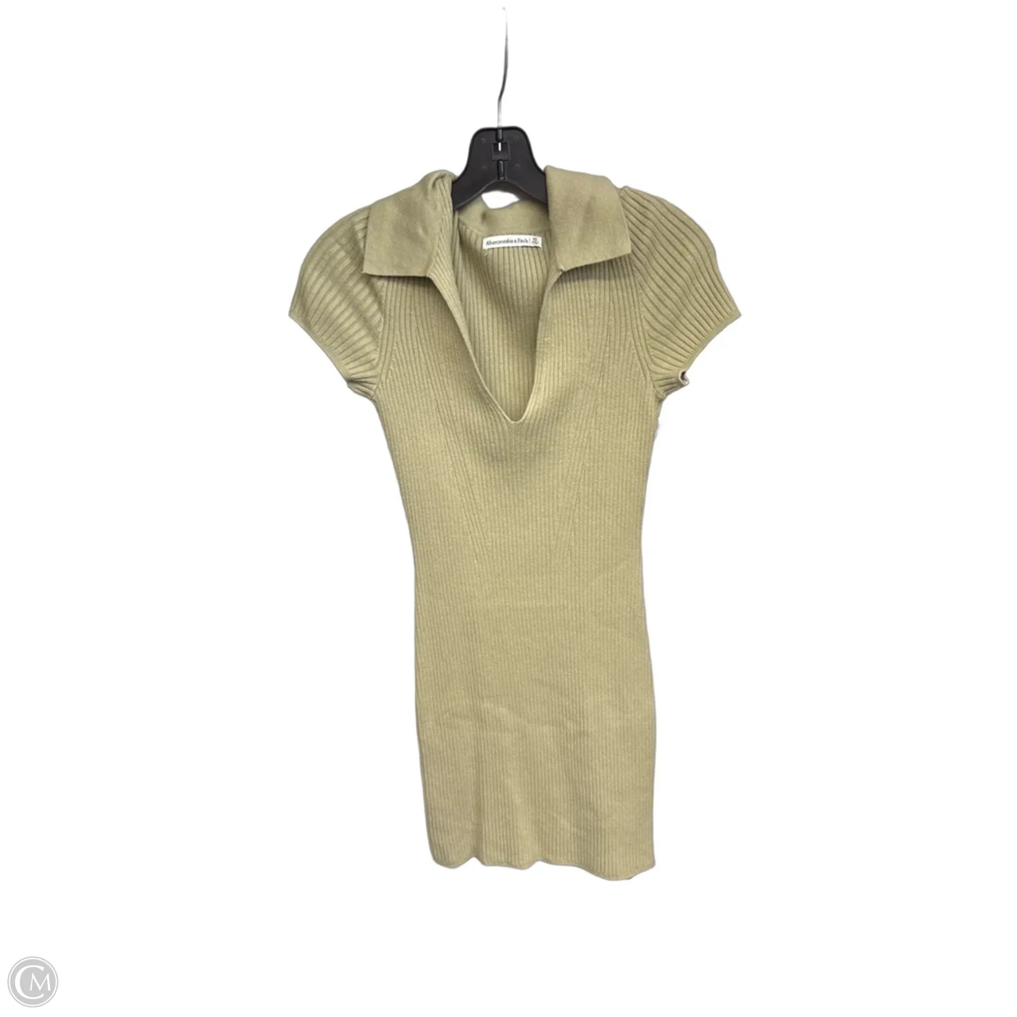 Dress Casual Short By Abercrombie And Fitch In Green, Size: Xs