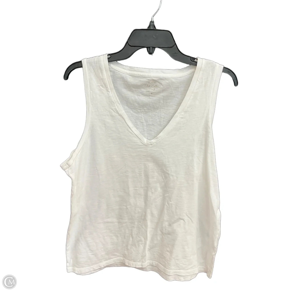 Top Sleeveless By J. Crew In White, Size: M