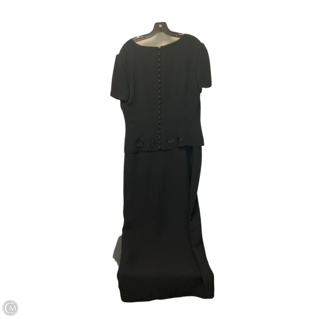Dress Casual Maxi By Donna Morgan In Black, Size: 12