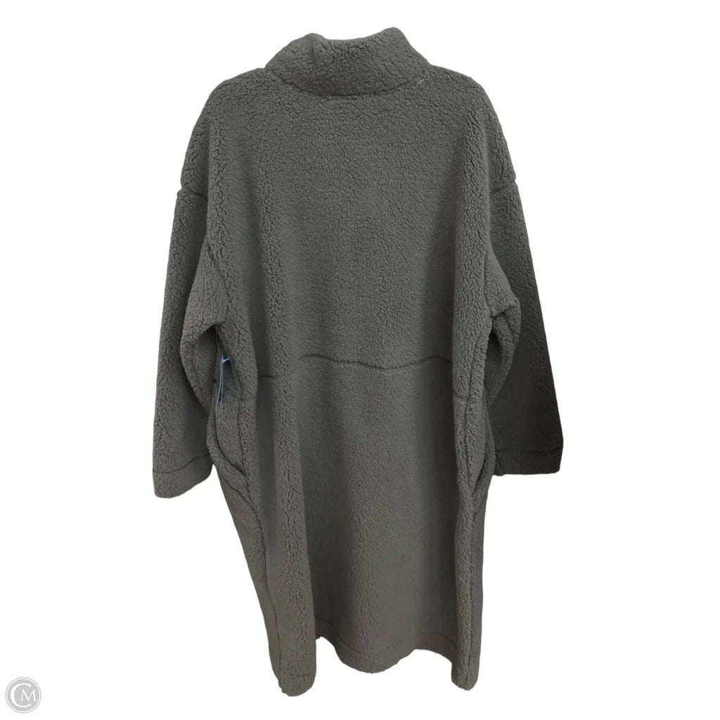 Coat Faux Fur & Sherpa By Columbia In Grey, Size: 2x