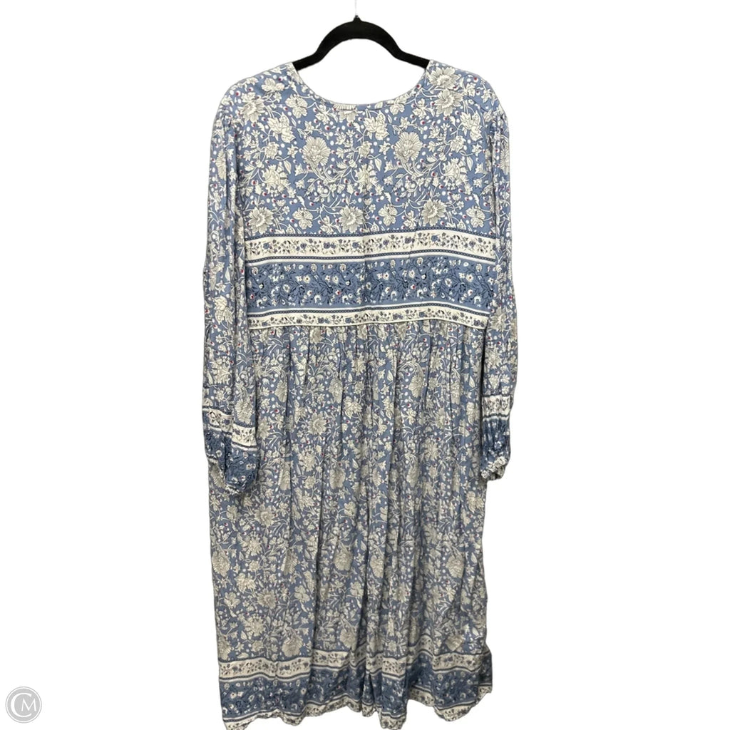 Dress Casual Maxi By Clothes Mentor In Blue, Size: 2x