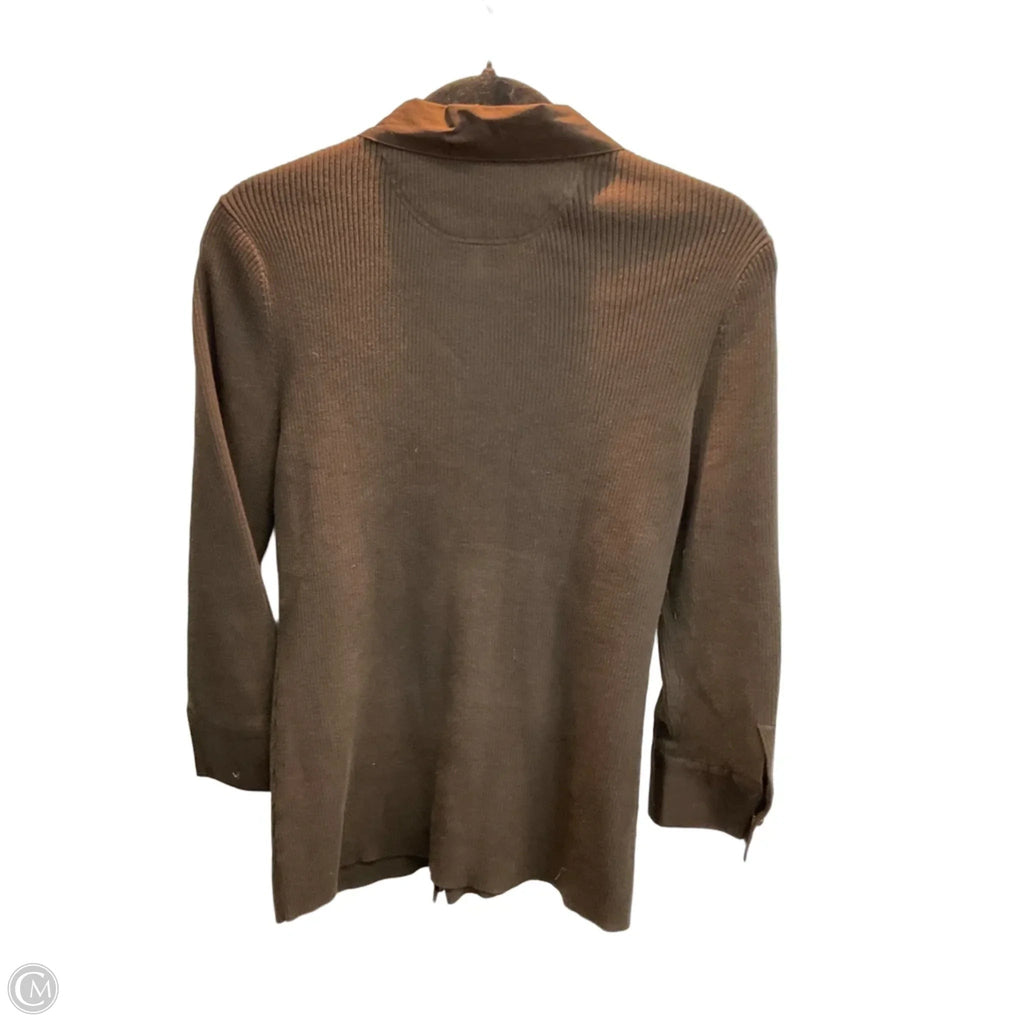 Top Long Sleeve By Talbots In Brown, Size: M