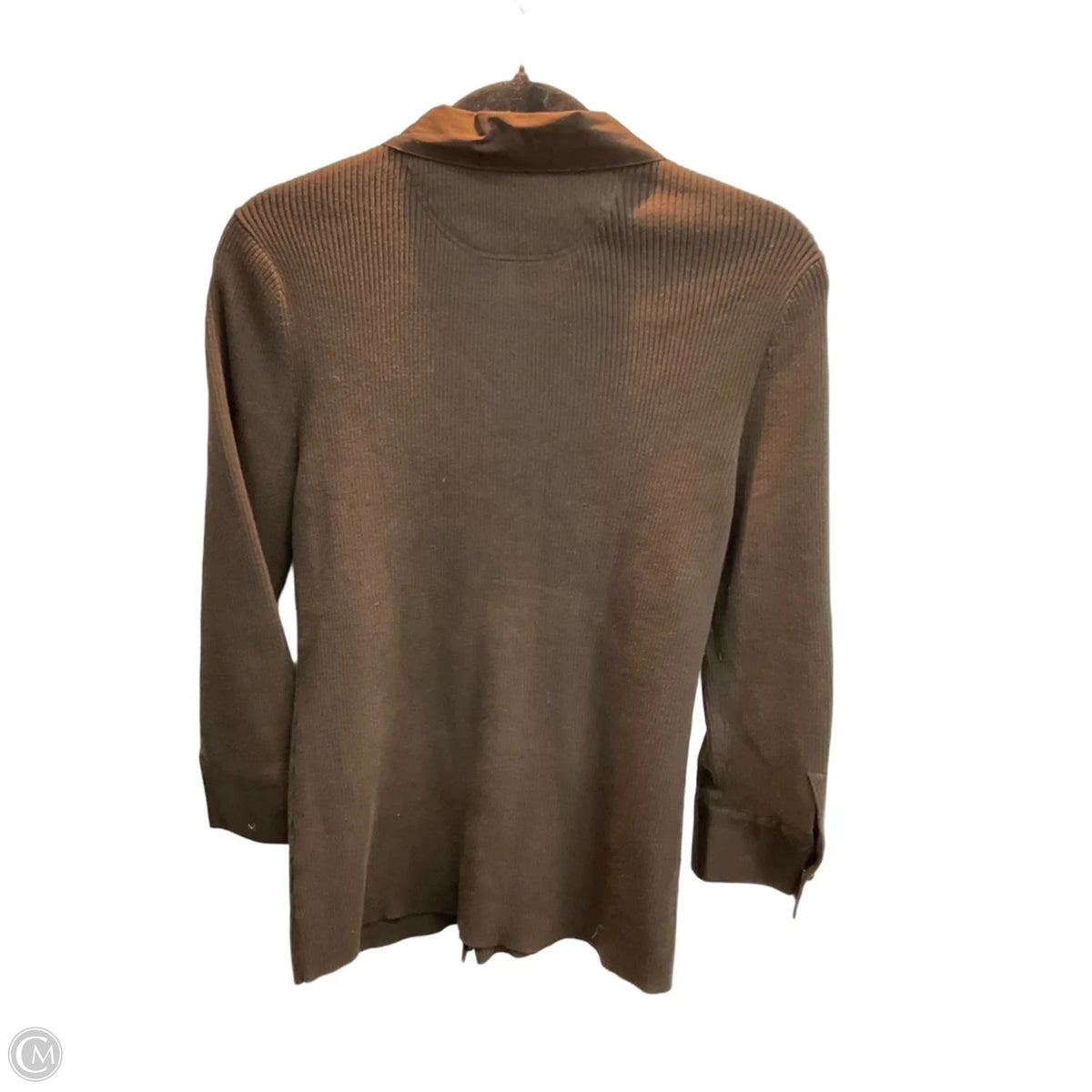 Top Long Sleeve By Talbots In Brown, Size: M