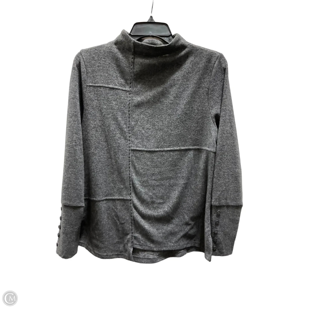 Top Long Sleeve By Shana In Grey, Size: Xs