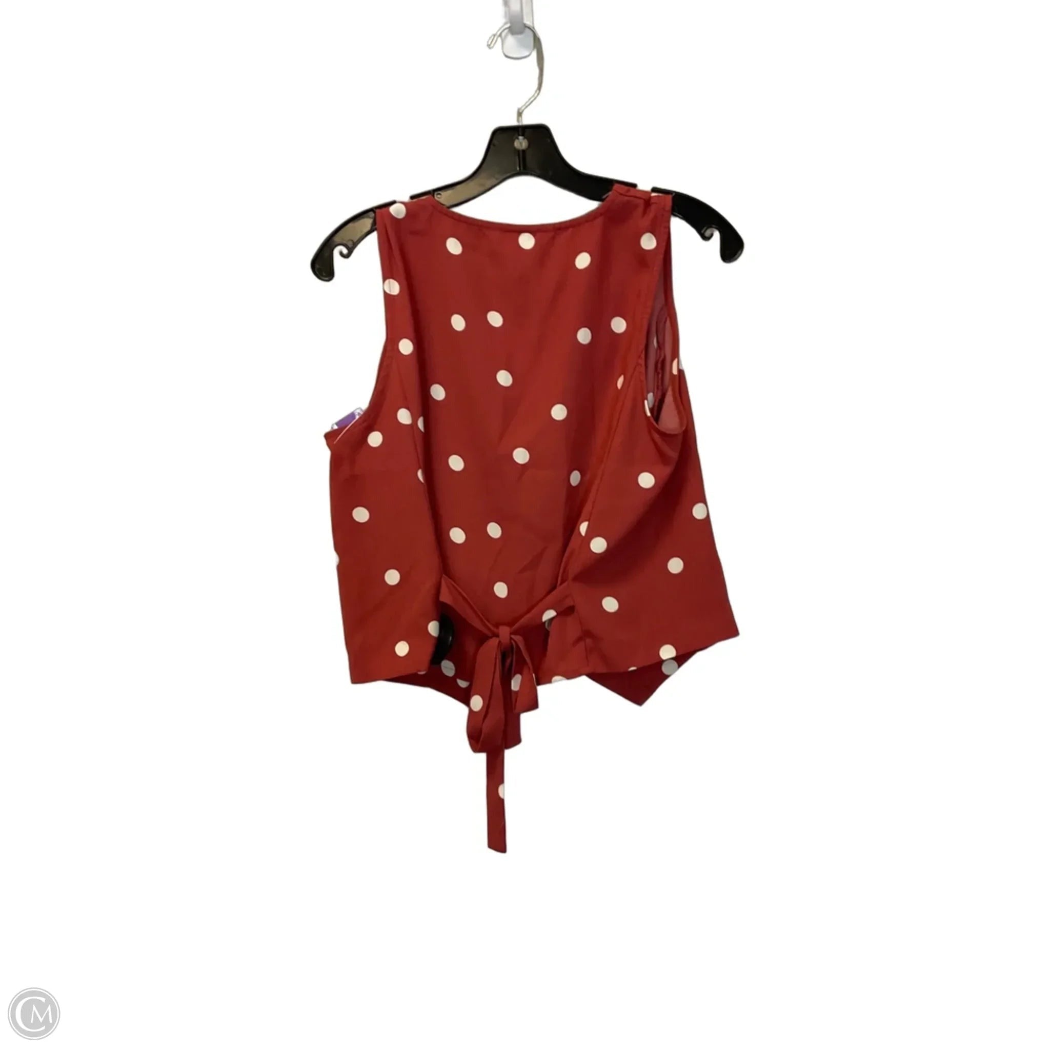 Top Sleeveless By Lc Lauren Conrad In Red, Size: S