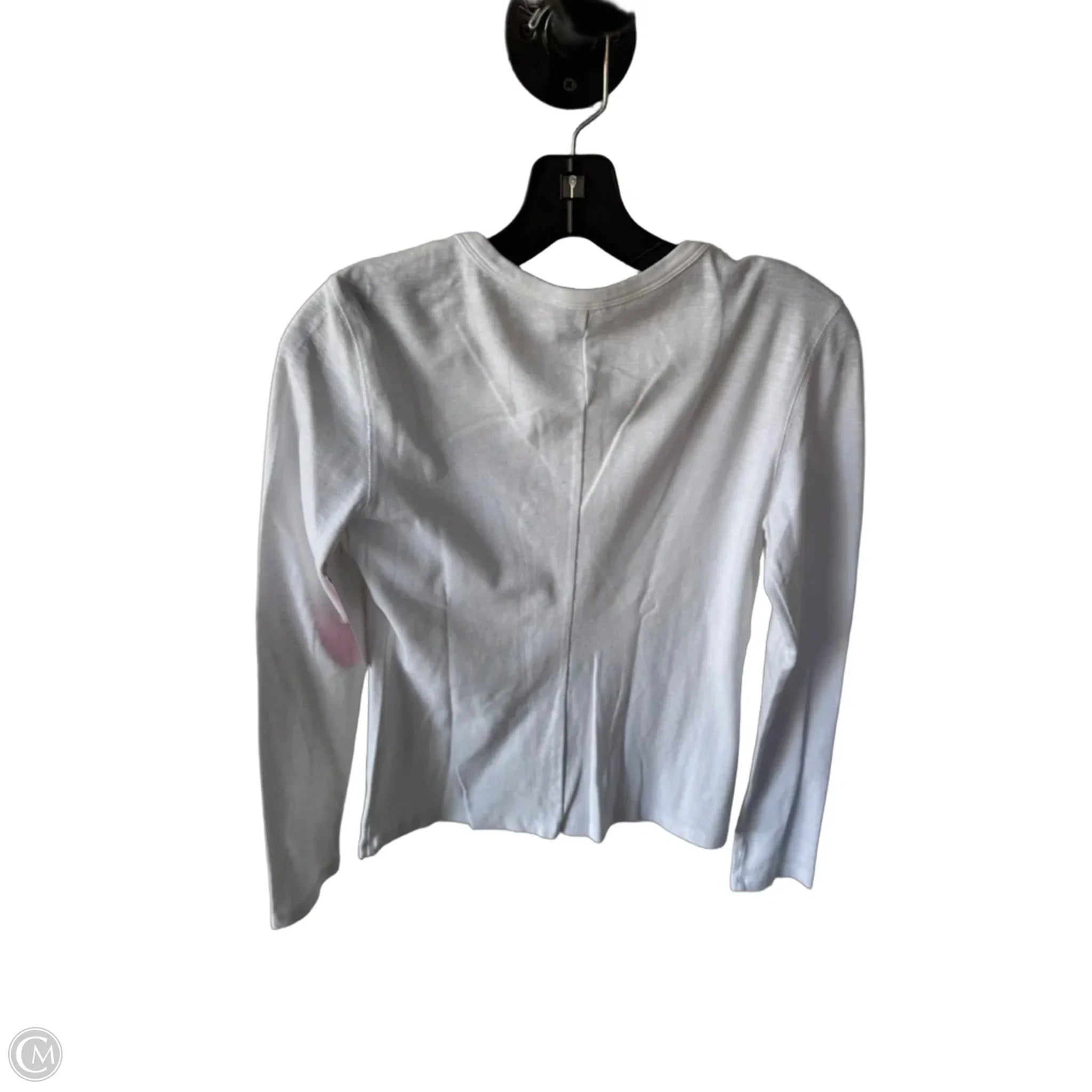 Top Long Sleeve By Banana Republic In White, Size: Xs