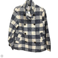 Coat Peacoat By Lc Lauren Conrad In Blue & White, Size: S