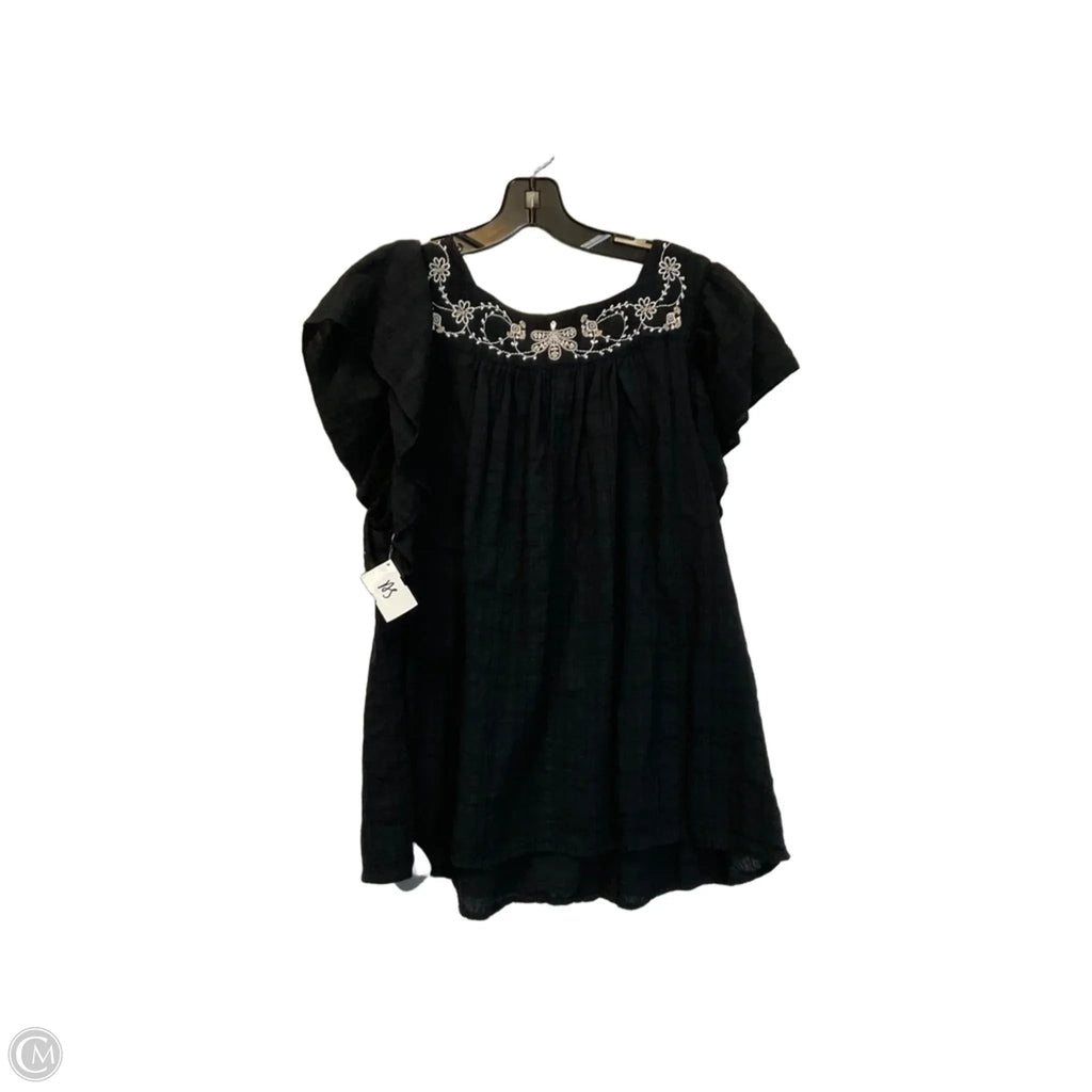 Top Sleeveless By Max Studio In Black, Size: 1x