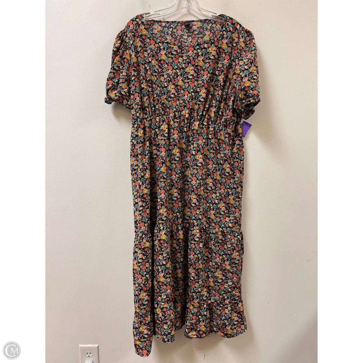 Dress Casual Maxi By Shein In Floral Print, Size: 3x