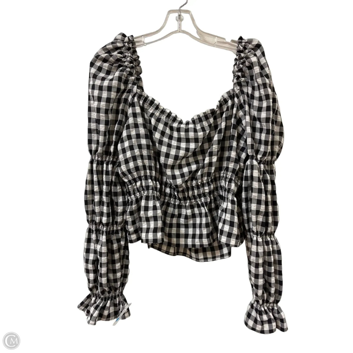 Top Long Sleeve By Divided In Black & White, Size: Xl