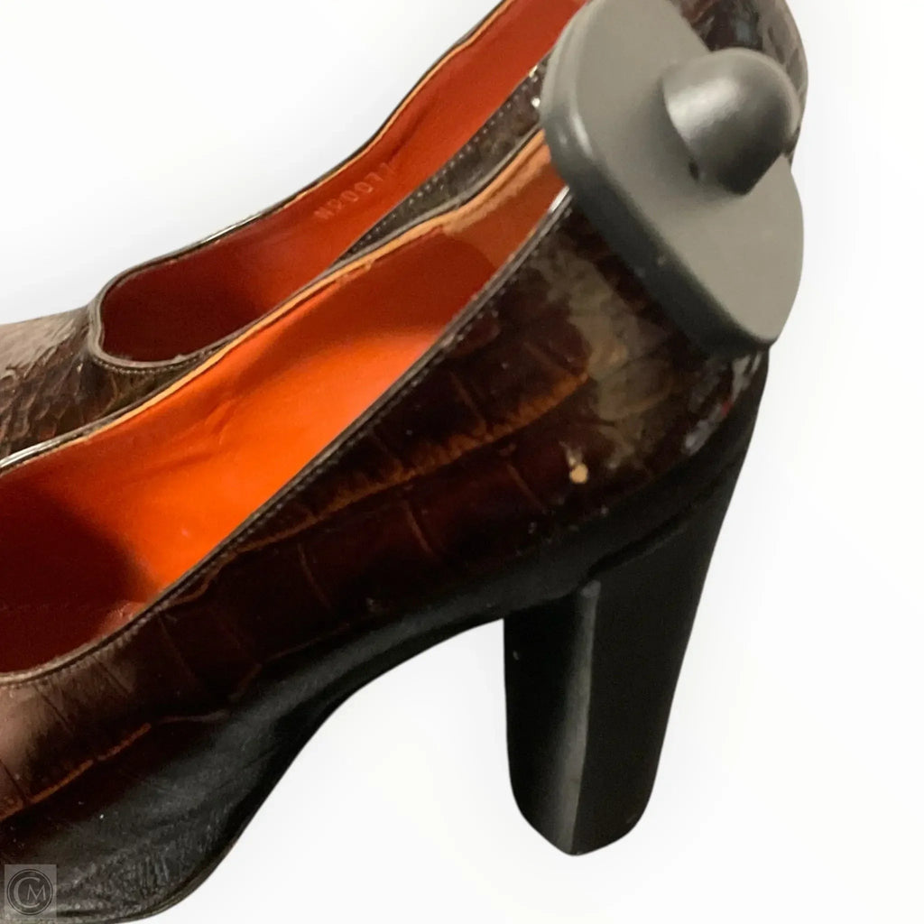Shoes Luxury Designer By Louis Vuitton In Brown, Size: 6.5