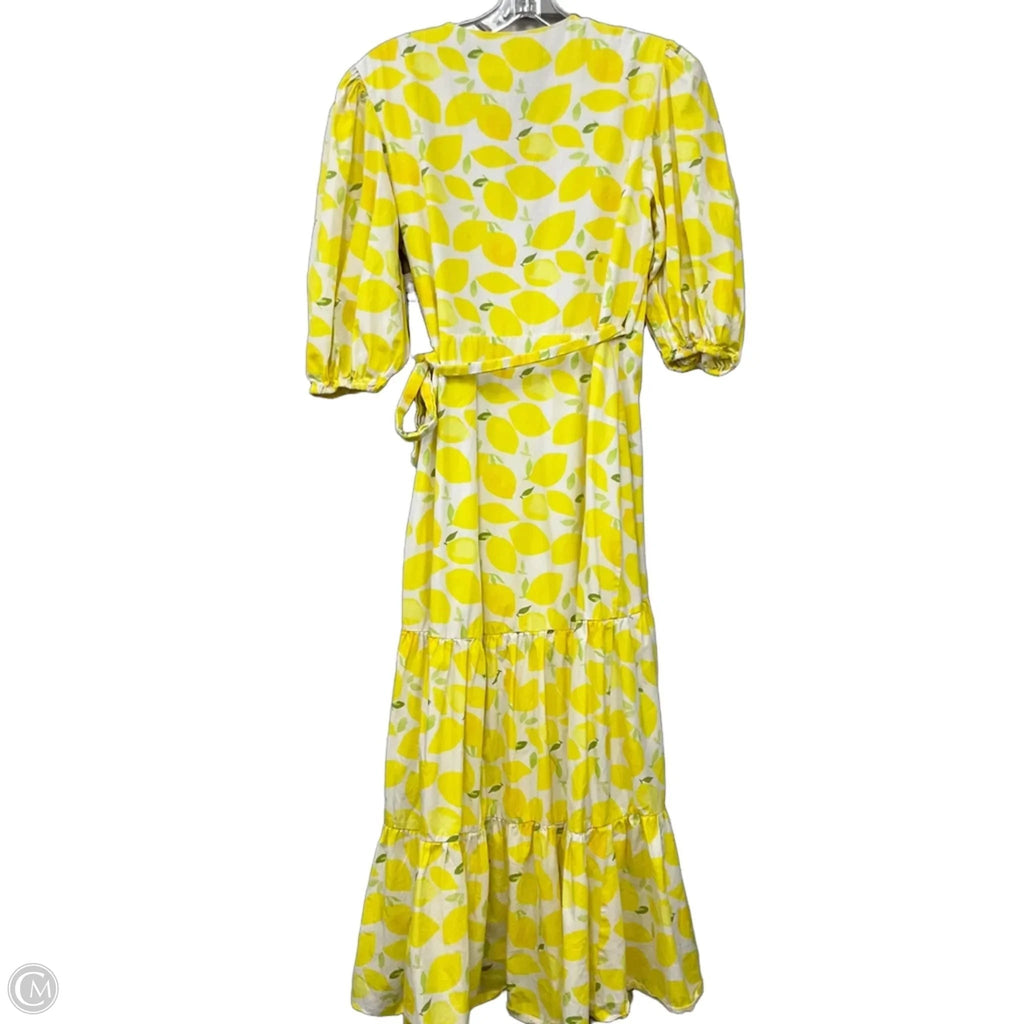 Dress Casual Midi By Hutch In Yellow, Size: M