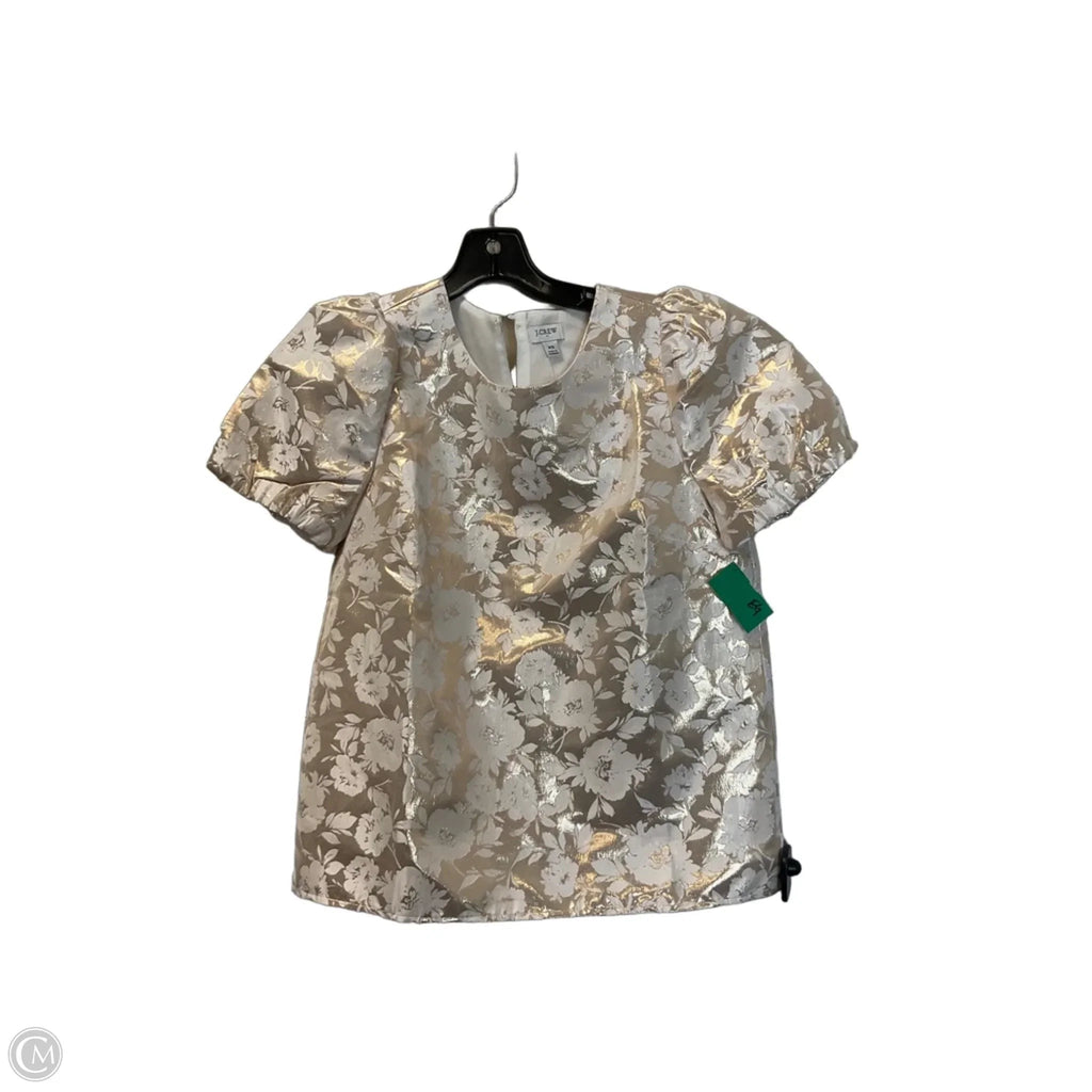 Top Short Sleeve Basic By J. Crew In Tan, Size: Xs