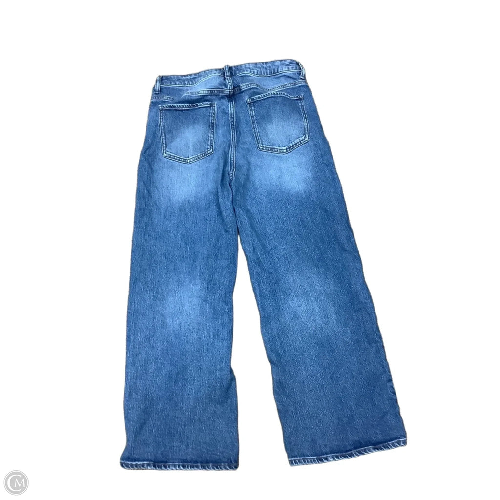 Jeans Flared By Quince In Blue, Size: 12