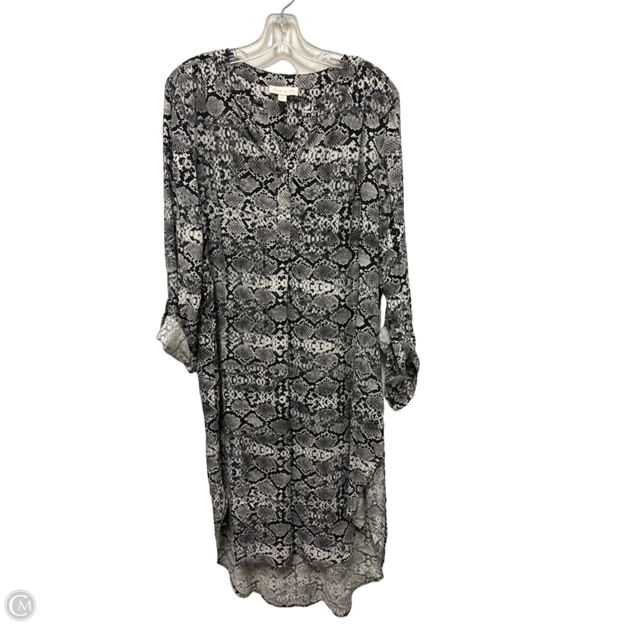 Dress Casual Midi By Alex & Lili In Snakeskin Print, Size: L