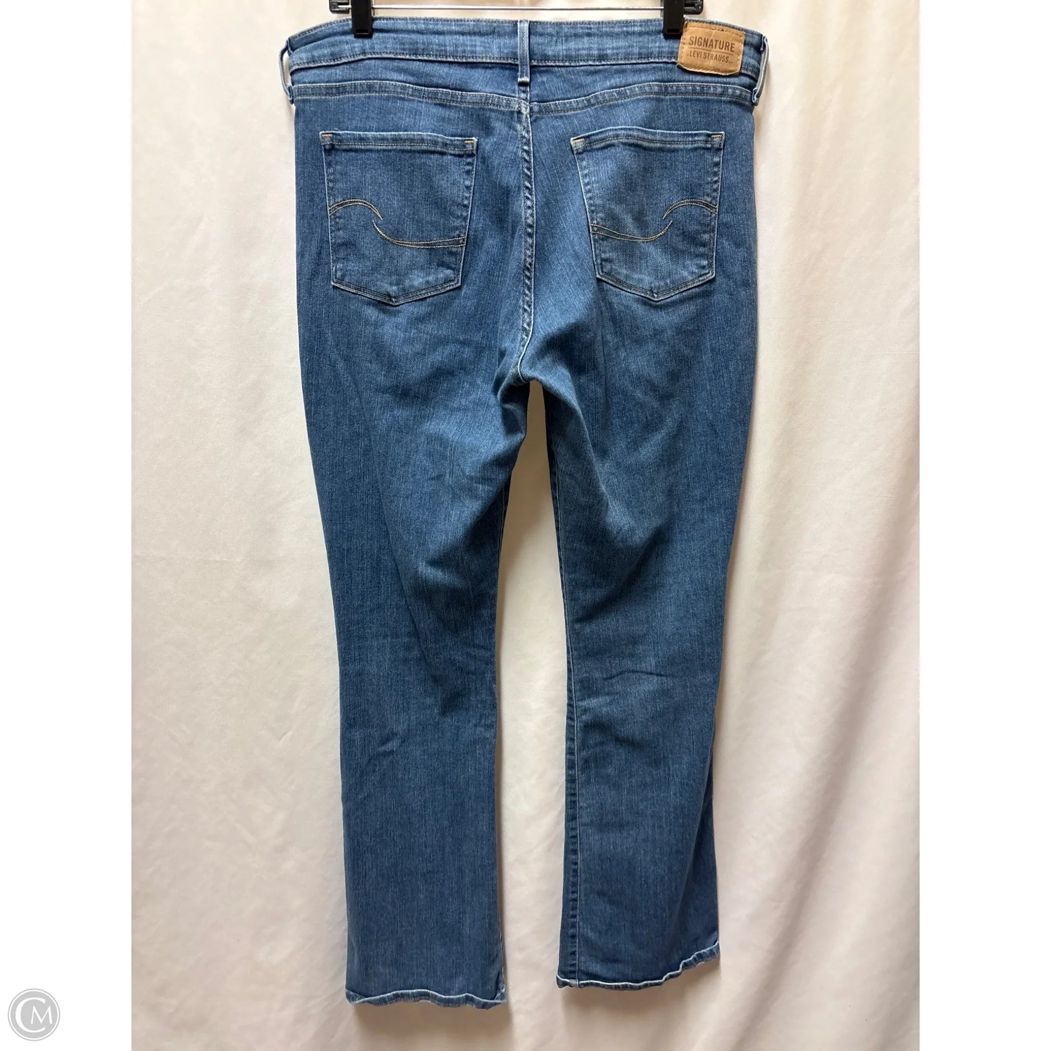 Jeans Straight By Levis In Blue Denim, Size: 16l