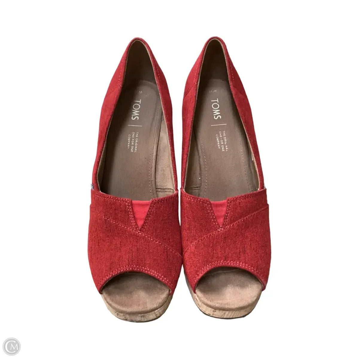 Shoes Heels Wedge By Toms In Red, Size: 11