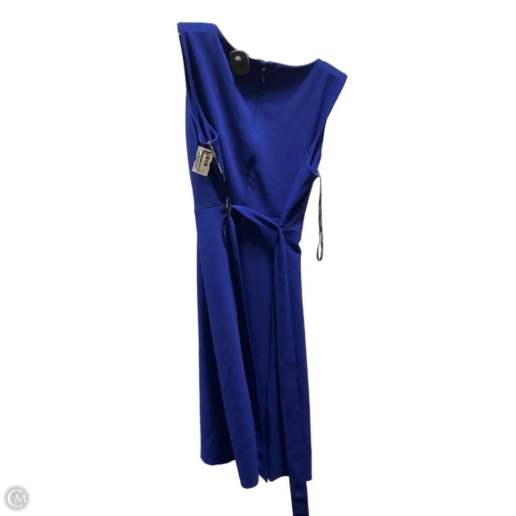 Dress Casual Midi By Calvin Klein In Blue, Size: 16
